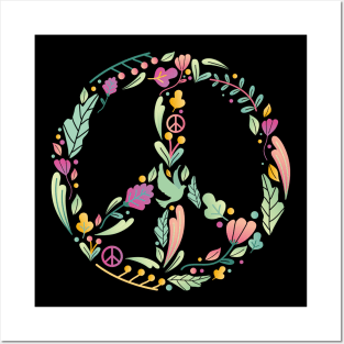 Hippie Flower Posters and Art